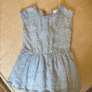 Blue Polka Dot Kids Dress